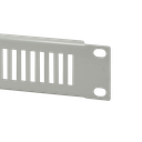 19" Perforiertes Blindpanel 1HE, grau