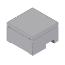 Unterflur-Bodendose UBD 160 aus Chromstahl inkl. belegtem Blinddeckel aus Chromstahl, geschliffen