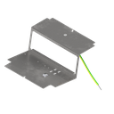 Steckdoseneinsatz mit 3x 45x45-Ausschnitten, leer