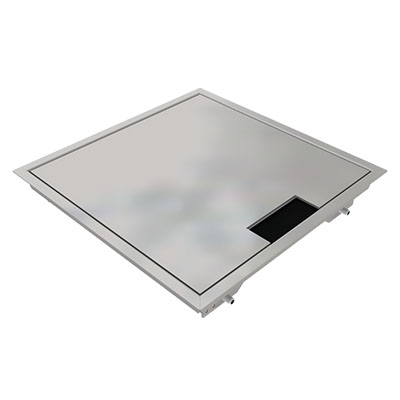 Sortie de sol double 260 en acier inoxydable poncé