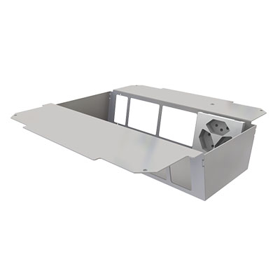 [UBD 321 332] Élément de prise pour 2x7 FLF, 1x 3xT13 blanc inclus