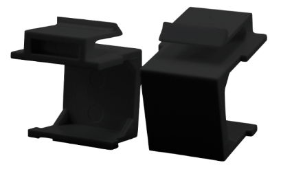 Keystone Modul Blind-Abdeckung, schwarz, Set(Preis) à 10 Stück