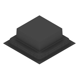 [UBD 260 283] Kunststoff-Einbaubox, schwarz, inkl. Styroporklotz im Inneren, oben: 270x270mm, unten: 420x420mm, H: 150mm