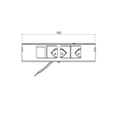 Steckdoseneinsatz für 3+2 FLF inkl. 1xT13, weiss und 1xT13, schwarz