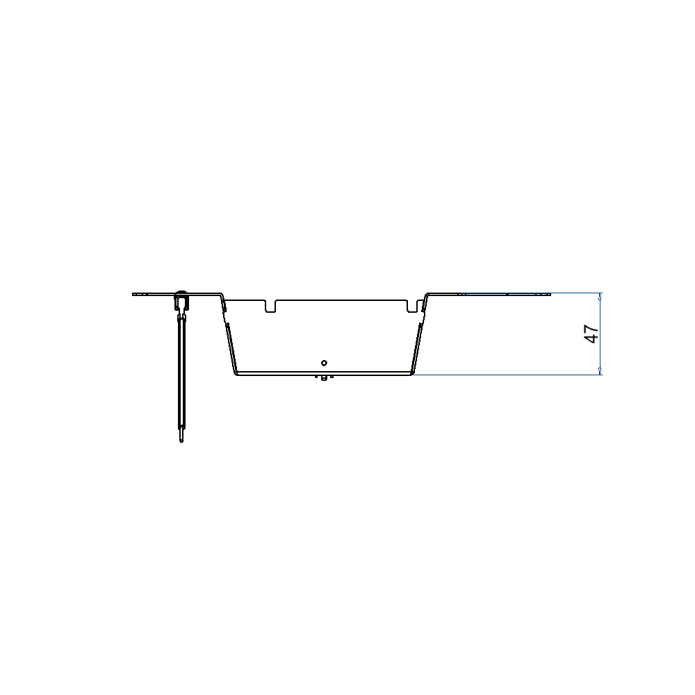 Steckdoseneinsatz für 2x3 FLF inkl. Erddraht, leer