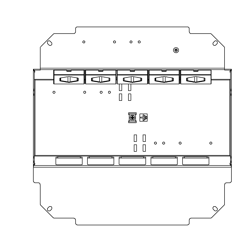 Steckdoseneinsatz für 2x5 FLF inkl. 4x 1xT13, weiss, und 1xT13, schwarz