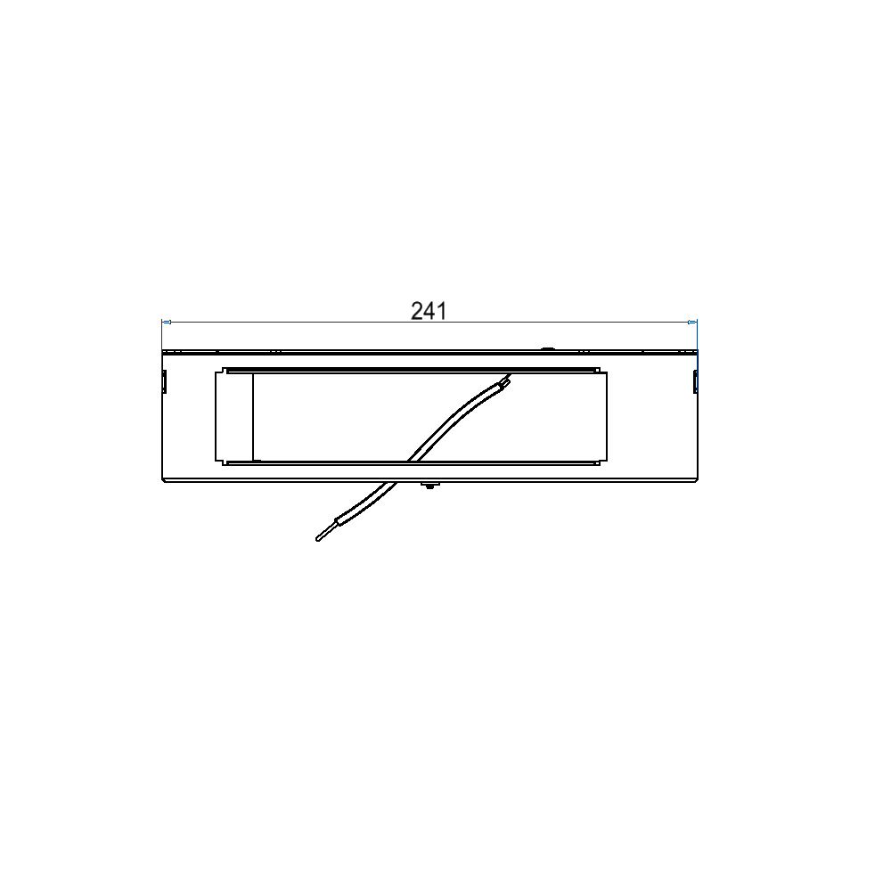 Steckdoseneinsatz mit 2x4Stk. 45x45 Ausschnitte