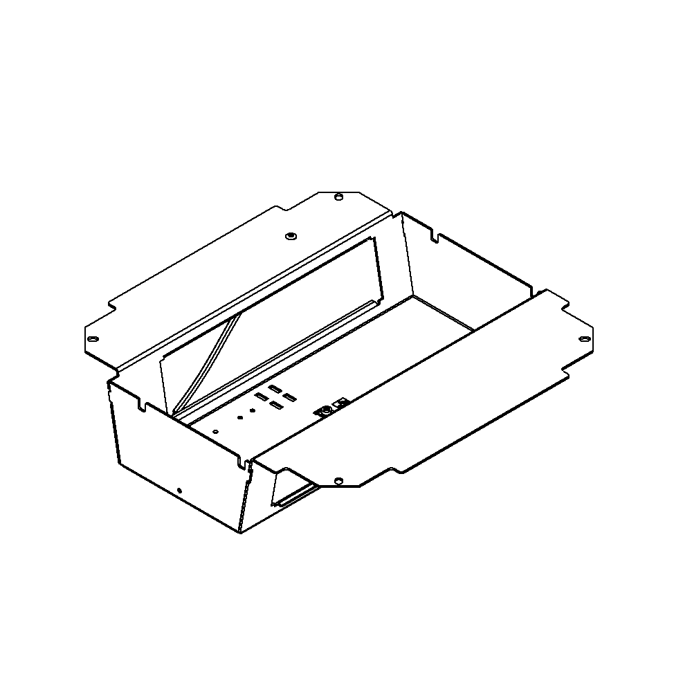 Steckdoseneinsatz mit 2x4Stk. 45x45 Ausschnitte