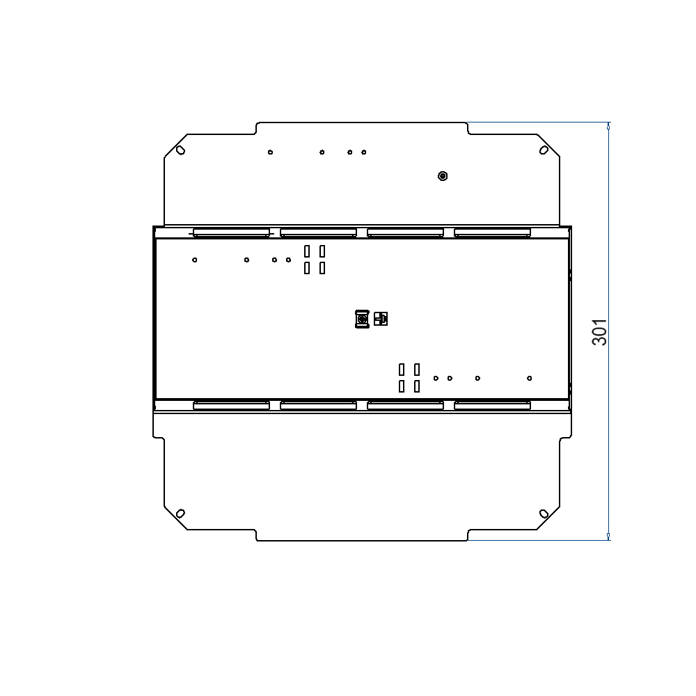 Steckdoseneinsatz 2x4 FLF inkl. Erddraht, leer