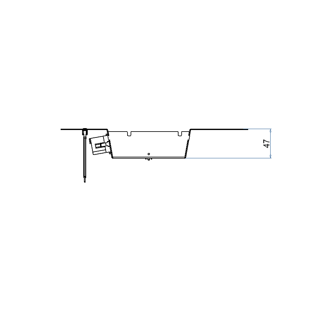 Steckdoseneinsatz 2x4 FLF inkl. 4x 1xT13, weiss