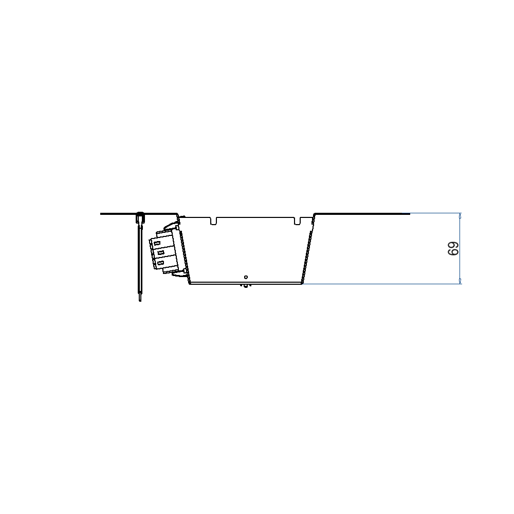 Steckdoseneinsatz für 2x7 FLF inkl. 7x 1xT13, weiss