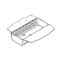 Steckdoseneinsatz für 2x7 FLF inkl. 7x 1xT13, weiss