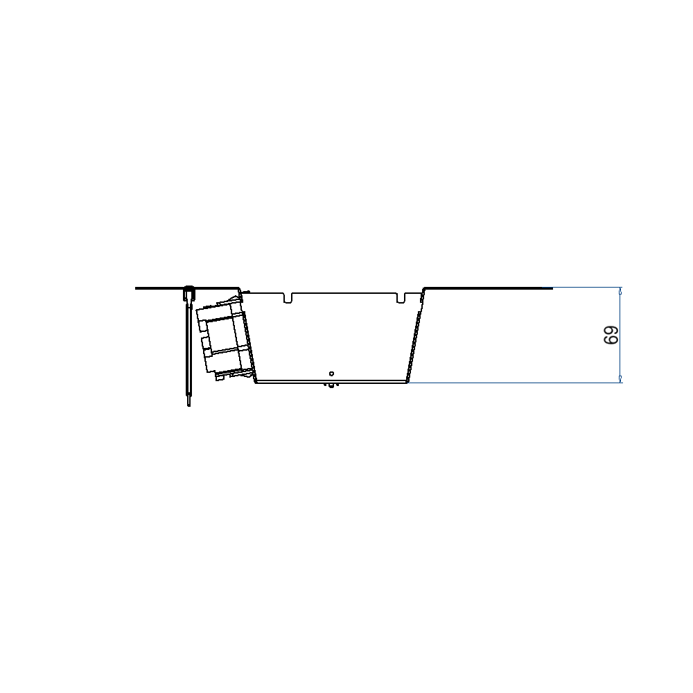 Steckdoseneinsatz für 2x7 FLF inkl. 1x 3xT13, weiss