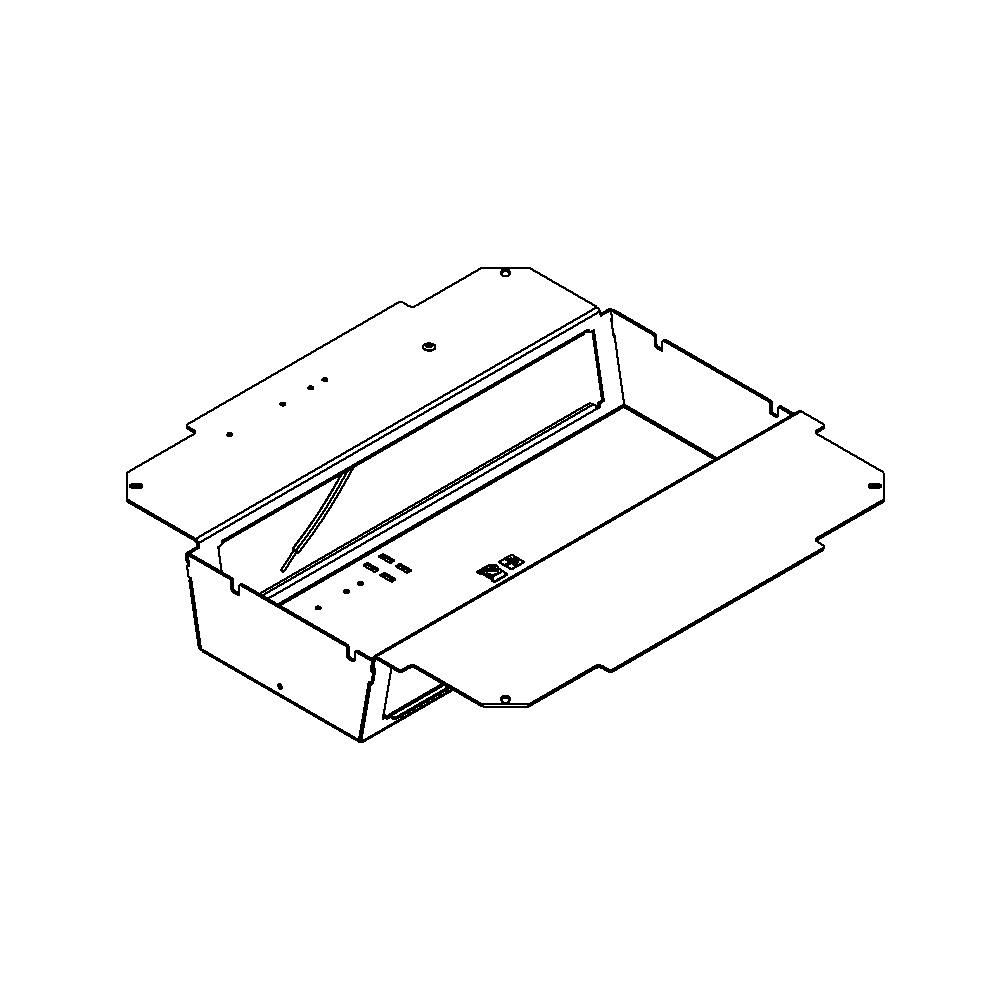 Steckdoseneinsatz mit 2x 6 Stk. 45x45 Ausschnitten