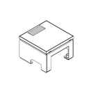 Schwerlast Unterflur-Bodendose UBD 130 aus Chromstahl inkl. belegtem Deckel, 4mm Verstärkungsplatte und 1 Bürstenauslass