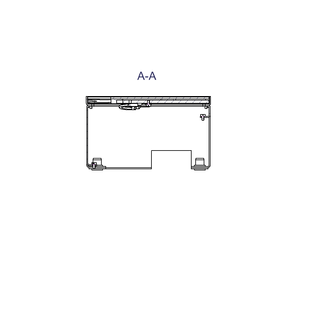 Schwerlast Unterflur-Bodendose UBD 130 aus Chromstahl inkl. belegtem Deckel, 4mm Verstärkungsplatte und 1 Bürstenauslass