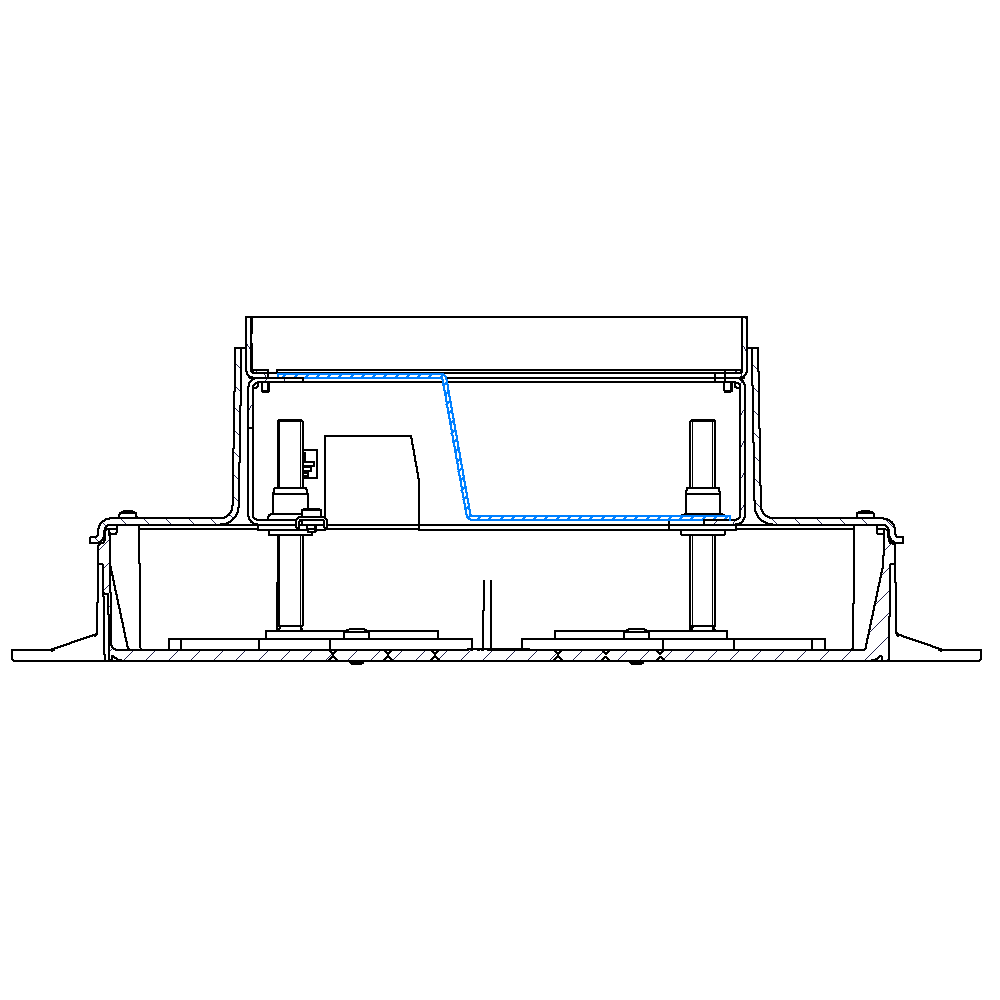 Steckdoseneinsatz für 2 FLF inkl. Erddraht, 1x 4xT13/s, weiss