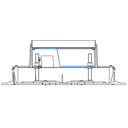 Steckdoseneinsatz für 2 FLF inkl. Erddraht, 1x 4xT13/s, weiss