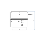 Steckdoseneinsatz für 3x 45x45 Ausschnitte, leer