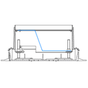 Steckdoseneinsatz für 6 FLF inkl. Erddraht, 1x 3xT13, weiss, und 1x 3xT13/s, weiss