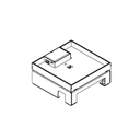 Schwerlast-Unterflur-Bodendose UBD 160 small aus Chromstahl inkl. Deckel mit 4mm Verstärkungsplatte, 16mm Vertiefung und 1 Schnurauslass