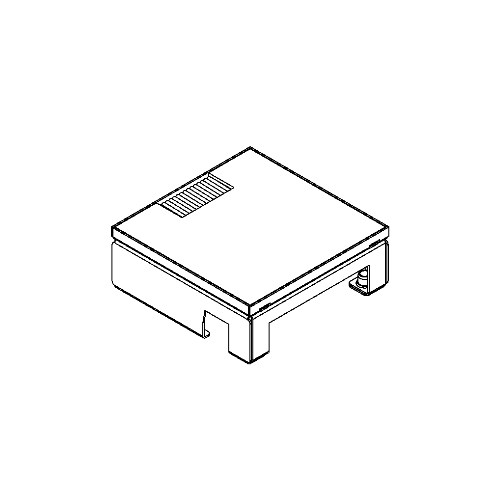 Schwerlast-Unterflur-Bodendose UBD 160 small aus Chromstahl inkl. belegtem Deckel und 4mm Verstärkungsplatte und 1 Bürstenauslass