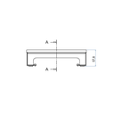 Schwerlast-Unterflur-Bodendose UBD 210 small aus Chromstahl inkl. belegtem Deckel mit 4mm Verstärkungsplatte und 1 Bürstenauslass