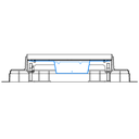 Steckdoseneinsatz horizontal für 2x4 FLF inkl. Erddraht, leer