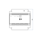 Steckdoseneinsatz für 2x4V FLF, leer zu Unterflurdose 210 small