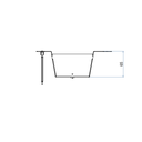 Steckdoseneinsatz für 2x4V FLF, leer zu Unterflurdose 210 small