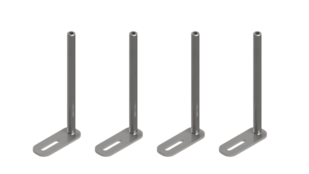 [UBD 001 120] Nivellierschrauben Länge 120mm