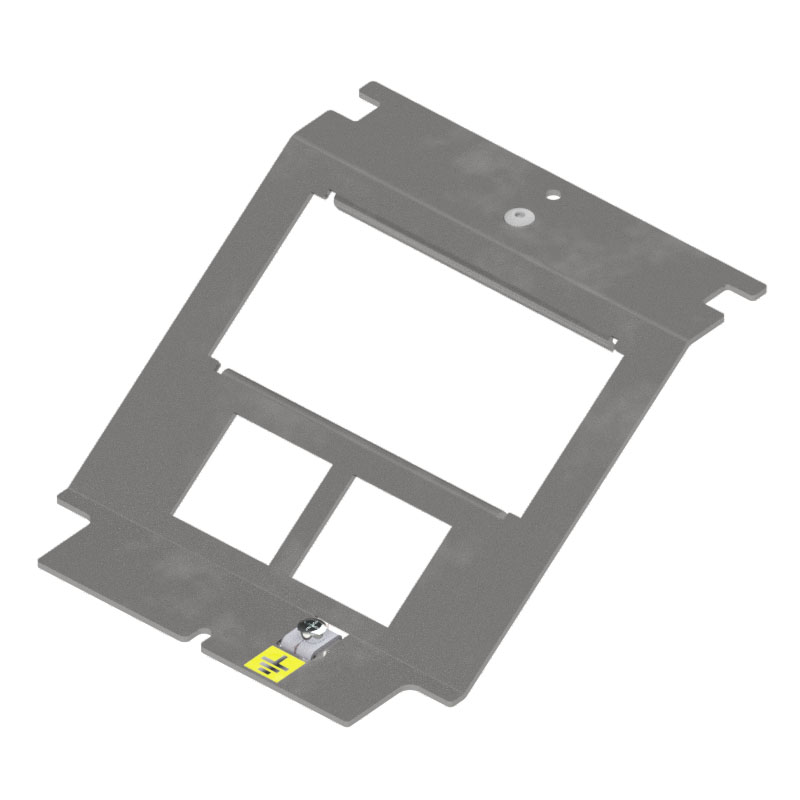 [UBD 130 190] Élément de prise avec 2 pcs. 45x45 &amp; 2 pcs. découpes MH, vide