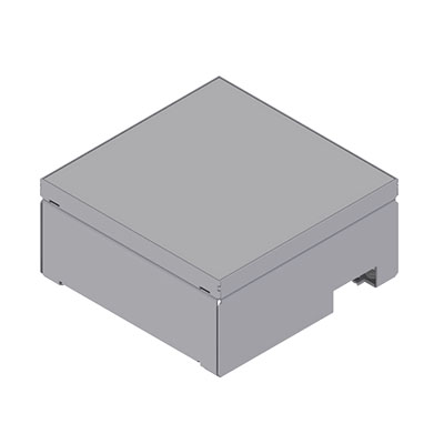 Boîte de sol UBD 210 en acier inoxydable faux couvercle inclus