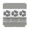 Steckdoseneinsatz für 6 FLF inkl. 3x 3xT13, weiss