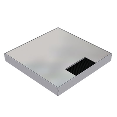 Sortie de sol double 160 en acier inoxydable