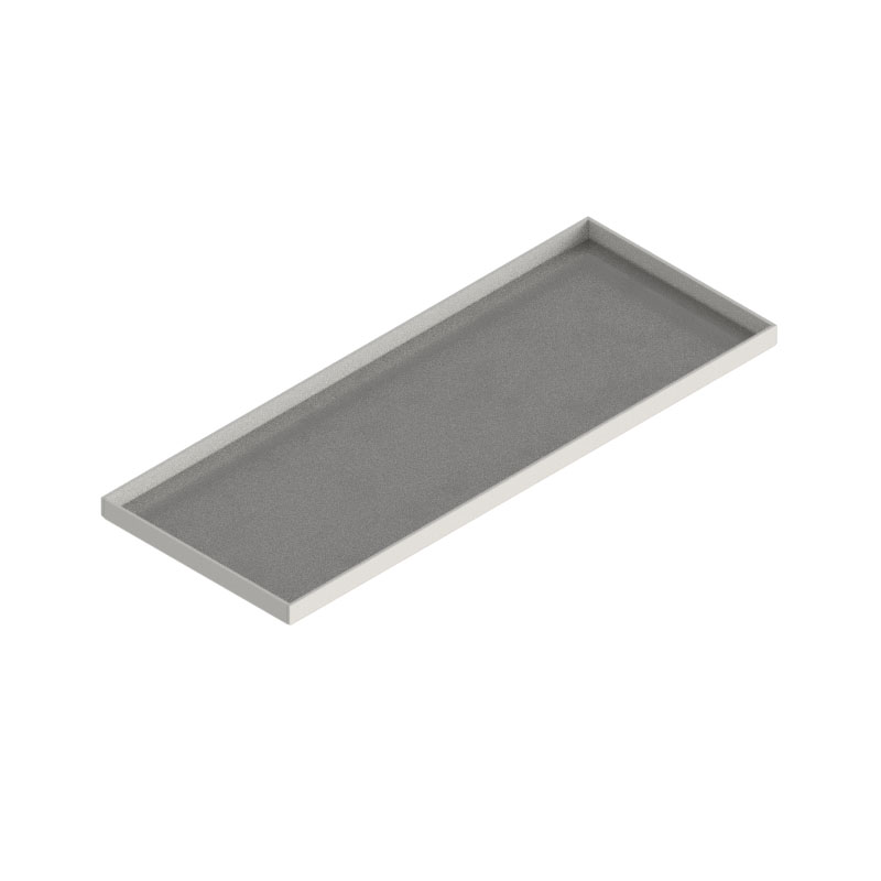 Blind-Deckel zu UBK 200 mit Kante geschlossen aus ALU 2.5mm, 15mm Vertiefung