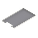 [UBK 301 155] Deckel für Bürstenauslass zu UBK 300 mit Kante geschlossen aus ALU 2.5mm, 15mm Vertiefung