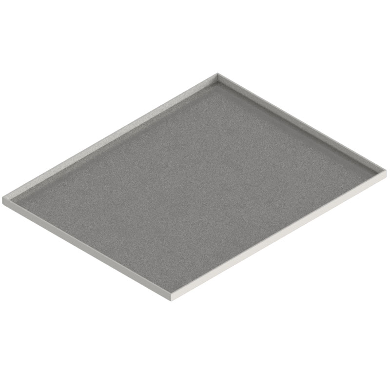 Blind-Deckel zu UBK 400 mit Kante geschlossen aus ALU 2.5mm, 12mm Vertiefung