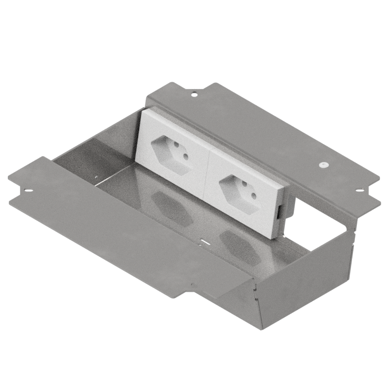 Steckdoseneinsatz für 3+2 FLF inkl. 2xT13, weiss