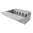 [UBD 261 271] Steckdoseneinsatz für 2x5 FLF inkl. 5x 1xT13, weiss