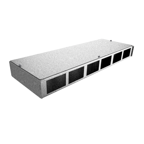 Anschlussbox DBH 100 für 6 FLF horizontal aus SVZ, leer