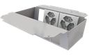 Steckdoseneinsatz vertikal für 2x5 FLF inkl. 1x 3xT13, weiss, und 1x 3xT13/s, weiss