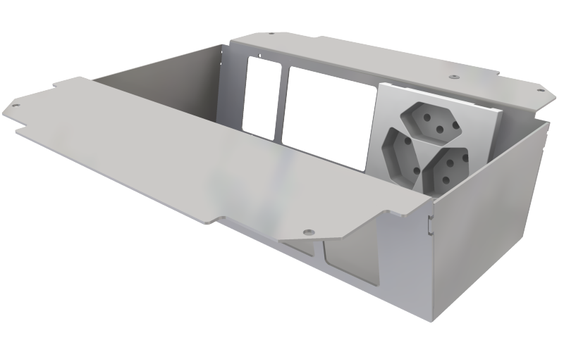 Steckdoseneinsatz vertikal für 2x5 FLF inkl. 1x 3xT13, weiss