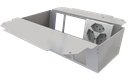 [UBD 261 273] Steckdoseneinsatz vertikal für 2x5 FLF inkl. 1x 3xT13, weiss