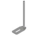 Vis de niveau M10, longeur 170mm 