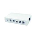 Aufputz-Leergehäuse Keystone, für 6 oder 12xRJ45 UTP, weiss,