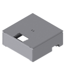 Boîte de sol UBD 210 sans bord (de protection), couvercle avec découpe en 4mm AGS