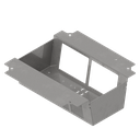 Steckdoseneinsatz für 2x4V FLF, leer