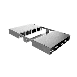 [DBH 200 400] Boîte double pour 2x4 FLF horizontale en AGS 1.25mm, vide