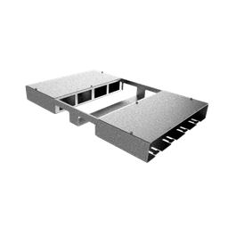 [DBH 200 400] Doppelbox für 2x4 FLF horizontal aus SVZ 1.25mm, leer